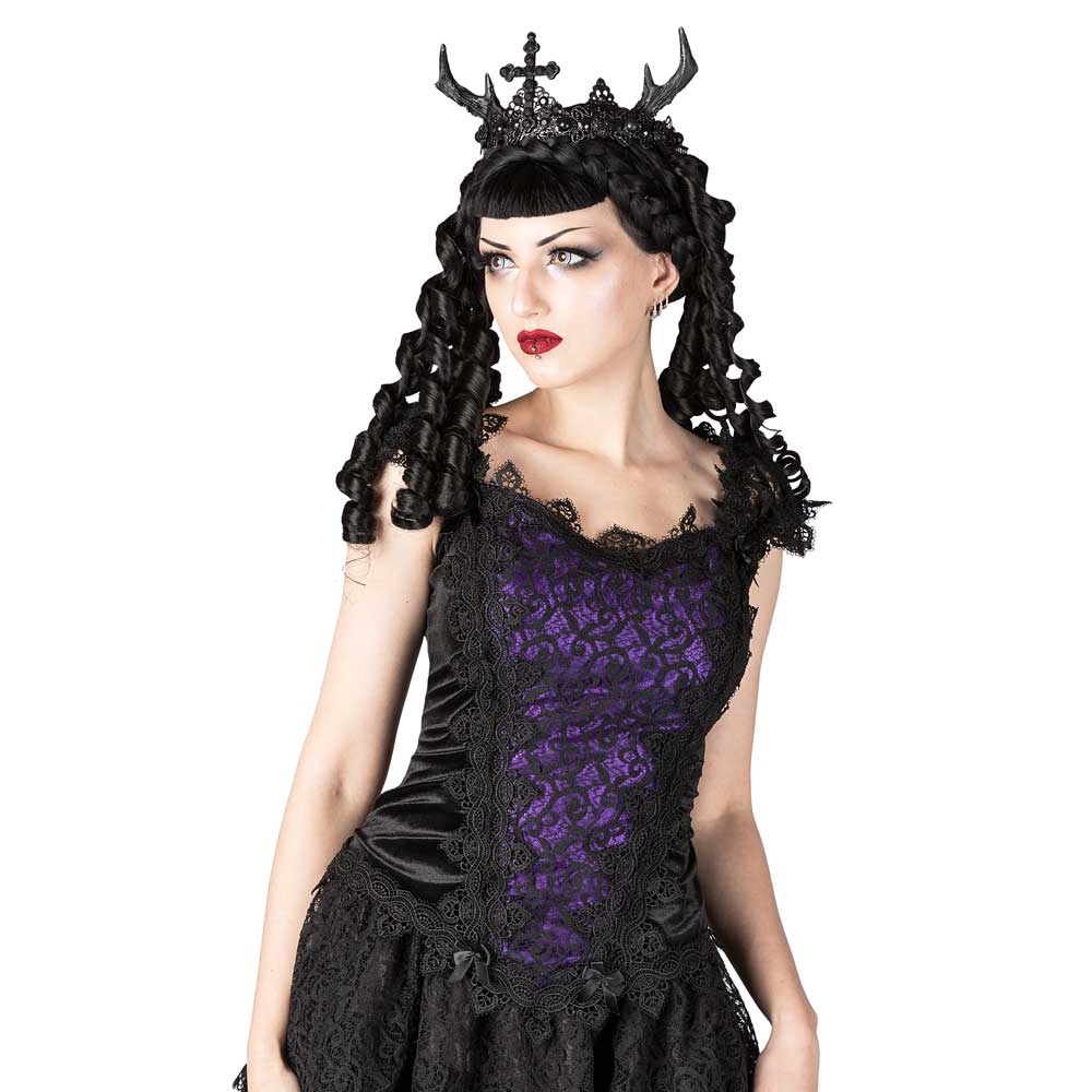 Sinister - 1056 Top - Lila/Schwarz